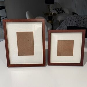 Pottery Barn Rich Brown Picture Frame Duo
